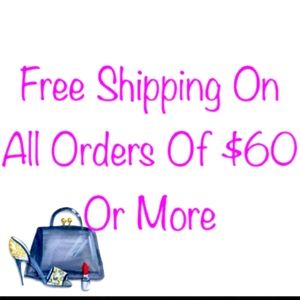 Free Shipping on all orders of $60 or more. 1 single item or bundle items only